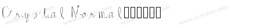 Crystal Normal字体转换